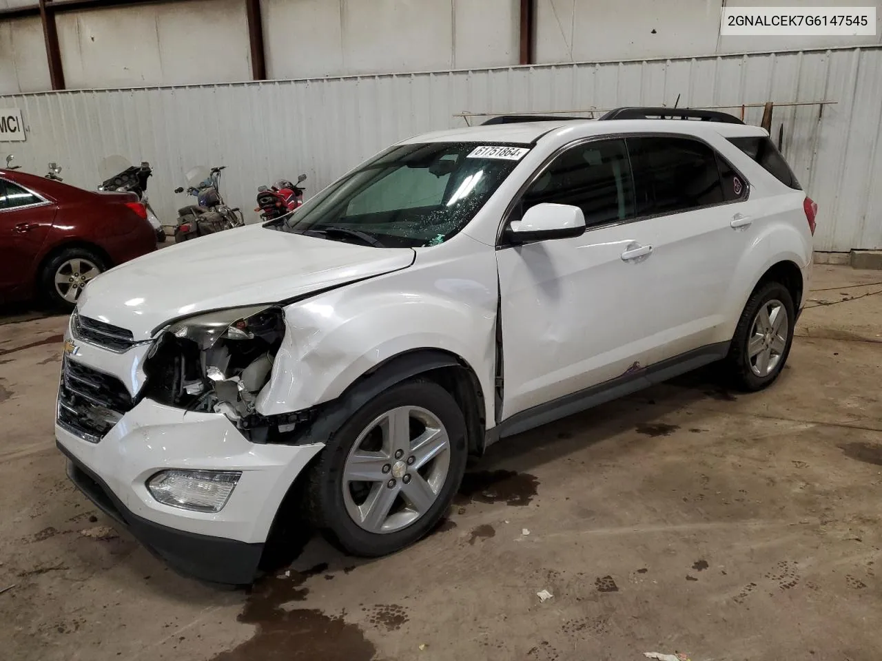 2016 Chevrolet Equinox Lt VIN: 2GNALCEK7G6147545 Lot: 61751864