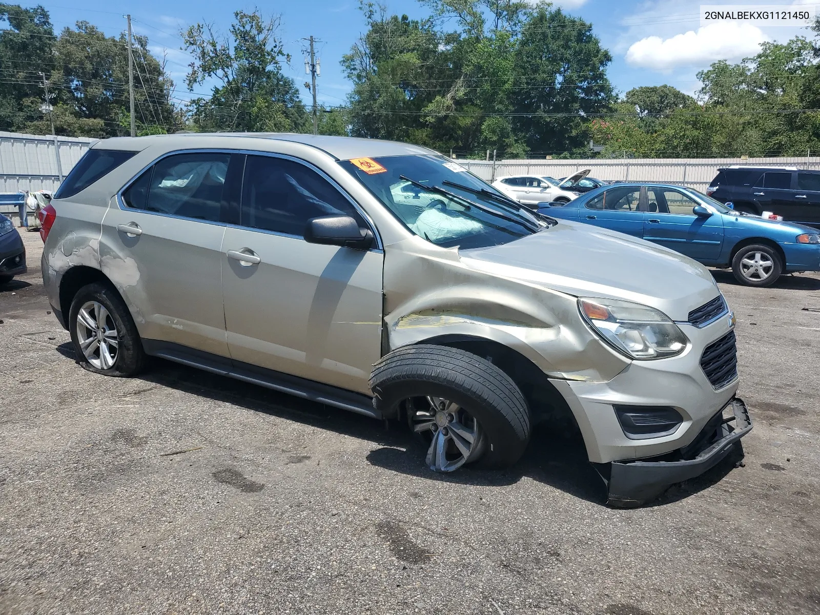 2GNALBEKXG1121450 2016 Chevrolet Equinox Ls