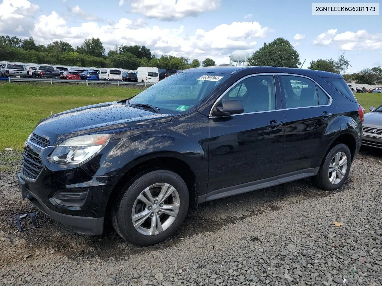 2016 Chevrolet Equinox Ls VIN: 2GNFLEEK6G6281173 Lot: 68190364