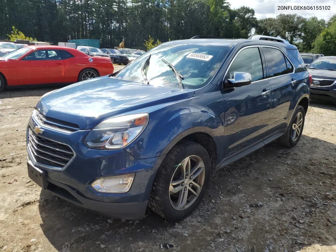 2016 Chevrolet Equinox Ltz VIN: 2GNFLGEK6G6155102 Lot: 68568663