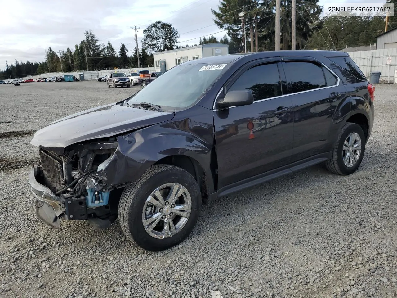 2016 Chevrolet Equinox Ls VIN: 2GNFLEEK9G6217662 Lot: 72686134