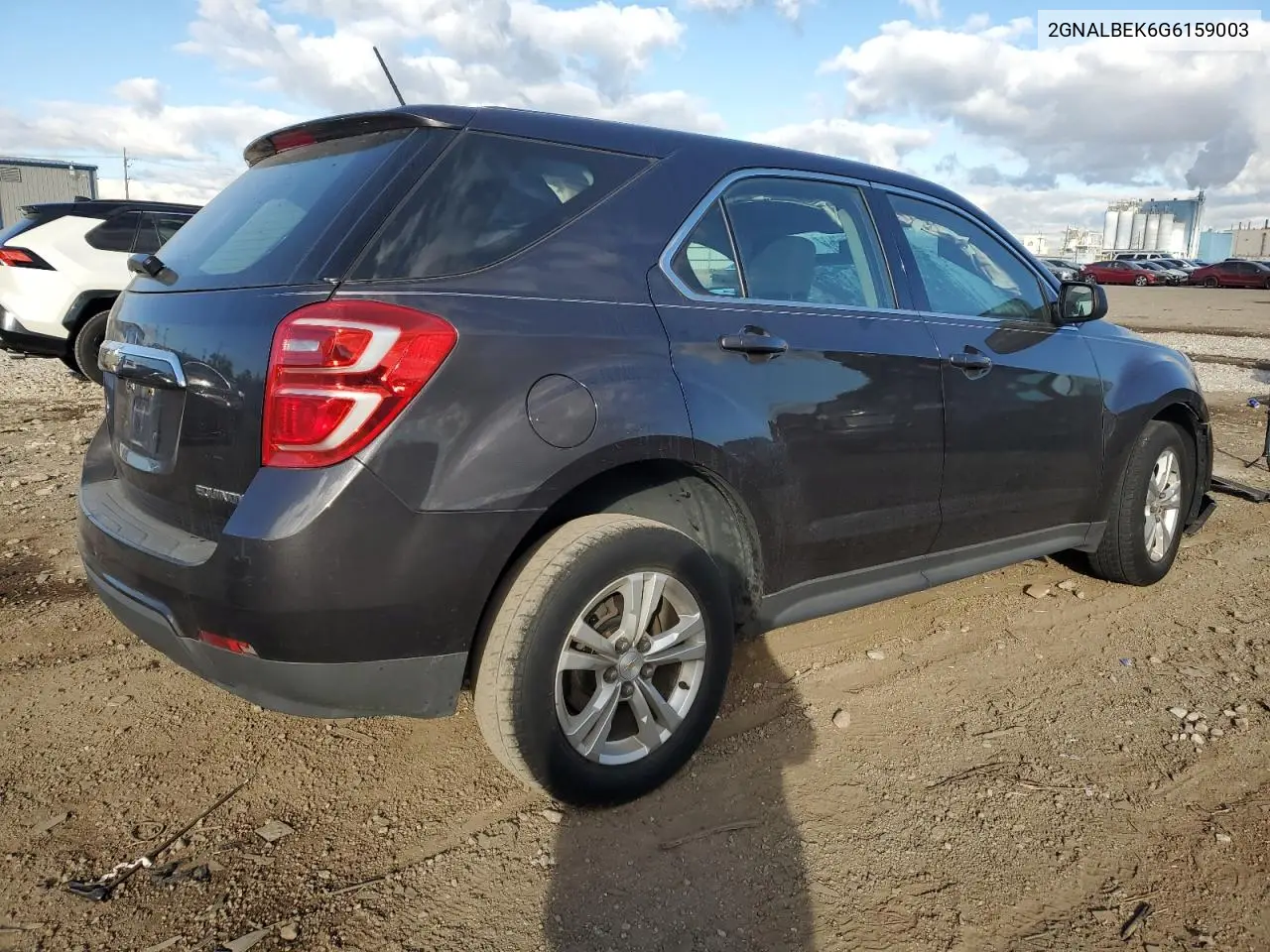 2GNALBEK6G6159003 2016 Chevrolet Equinox Ls