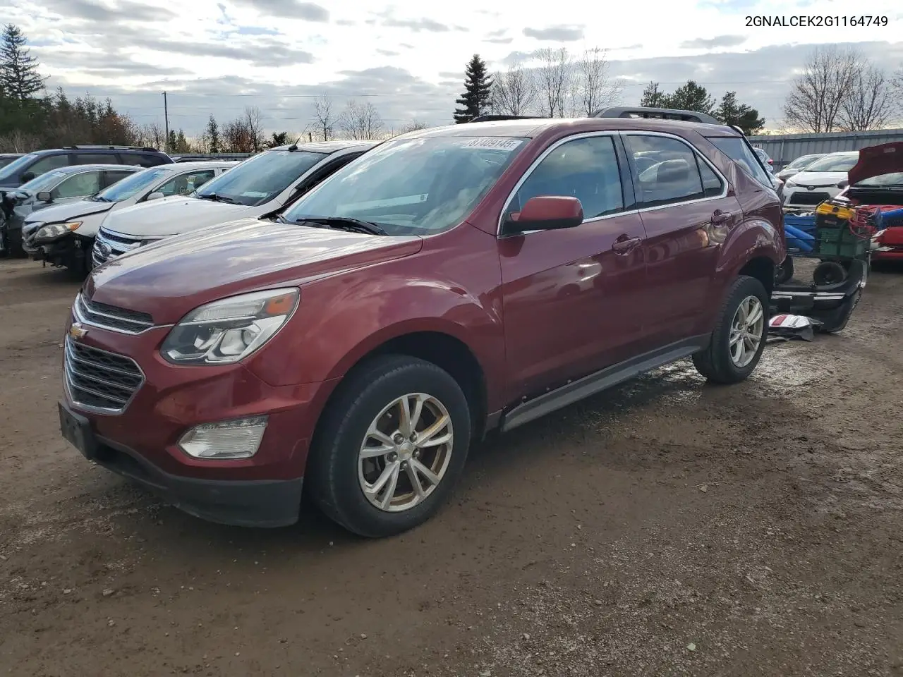 2GNALCEK2G1164749 2016 Chevrolet Equinox Lt