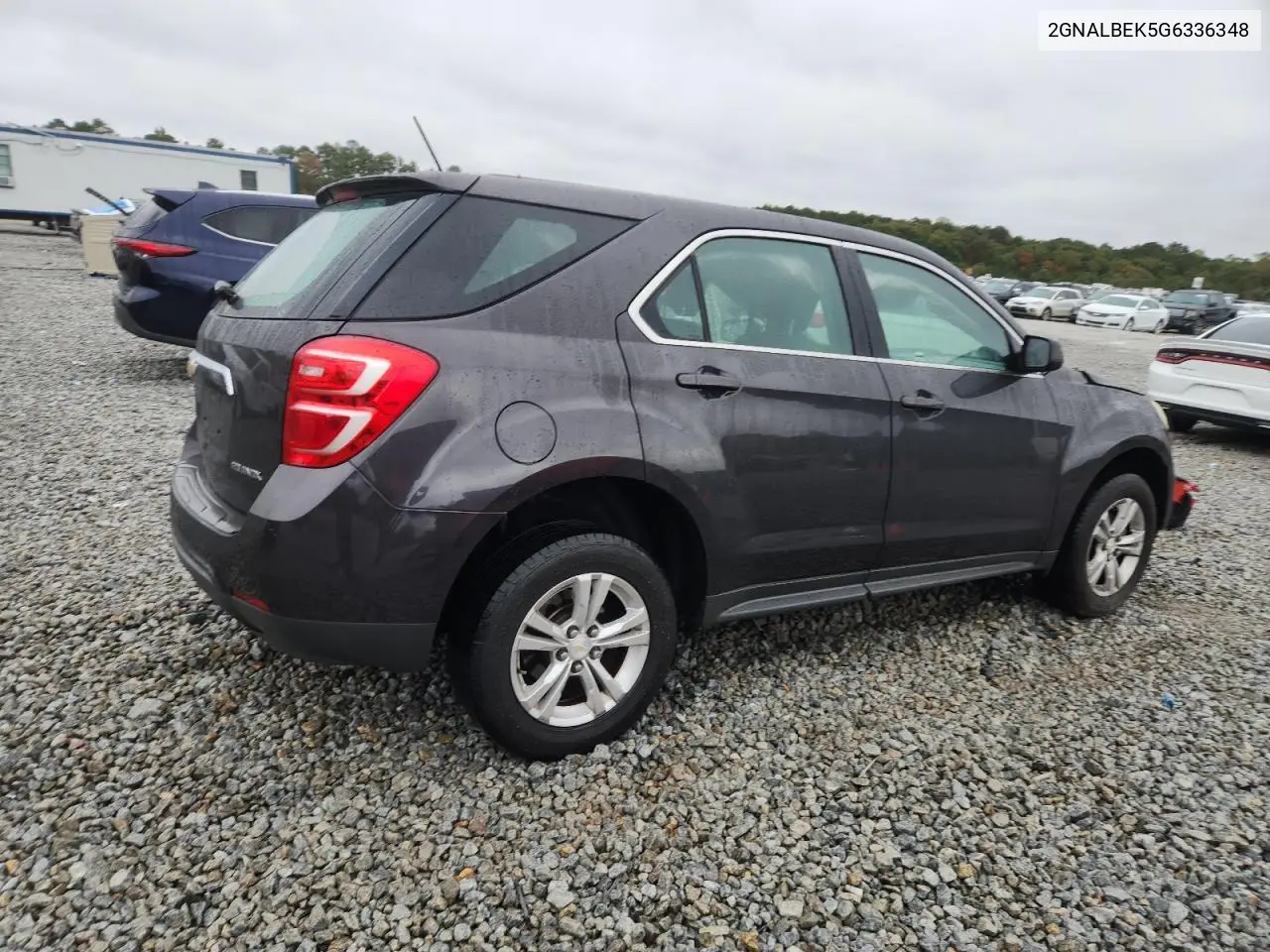 2GNALBEK5G6336348 2016 Chevrolet Equinox Ls