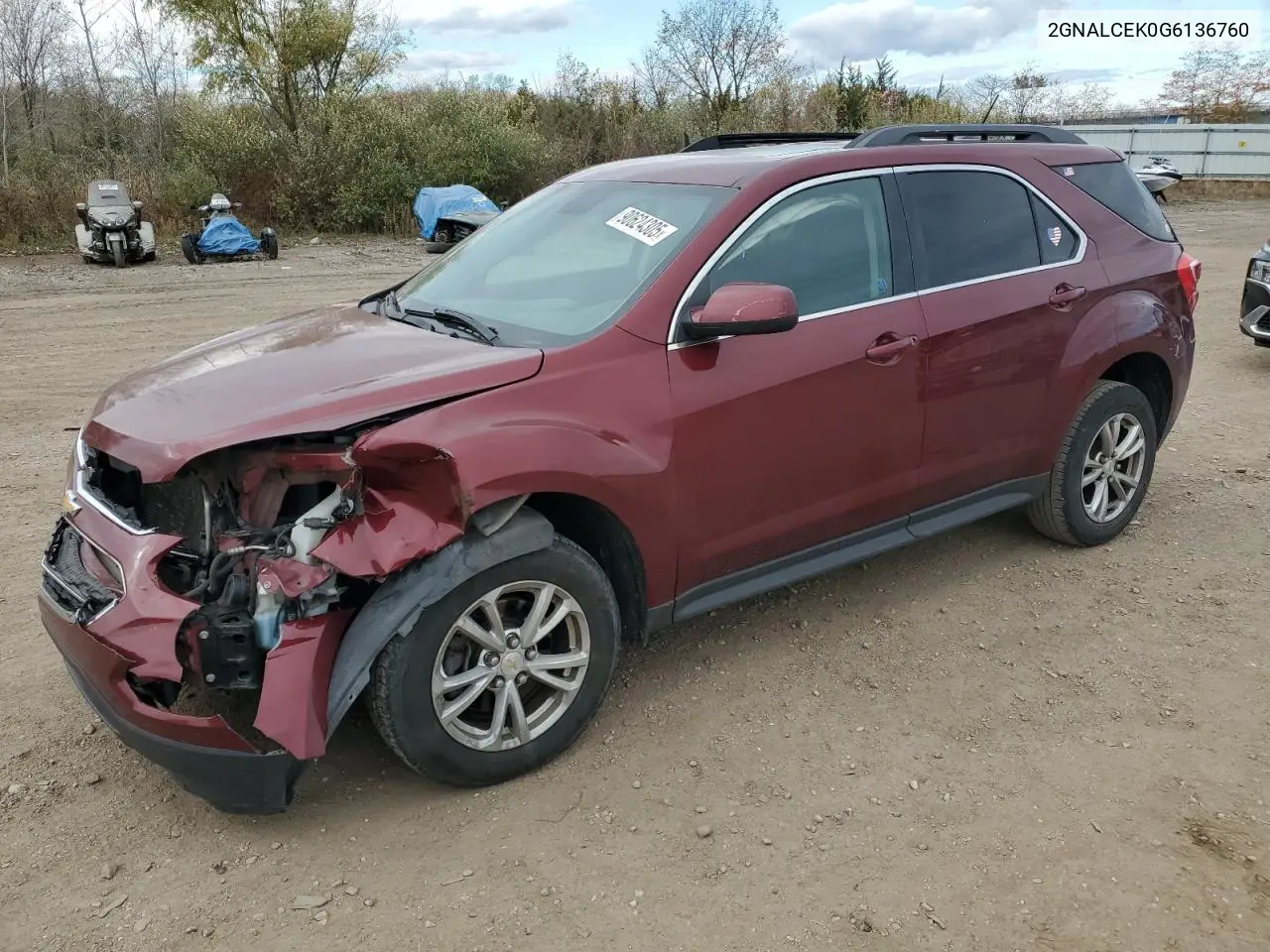 2GNALCEK0G6136760 2016 Chevrolet Equinox Lt