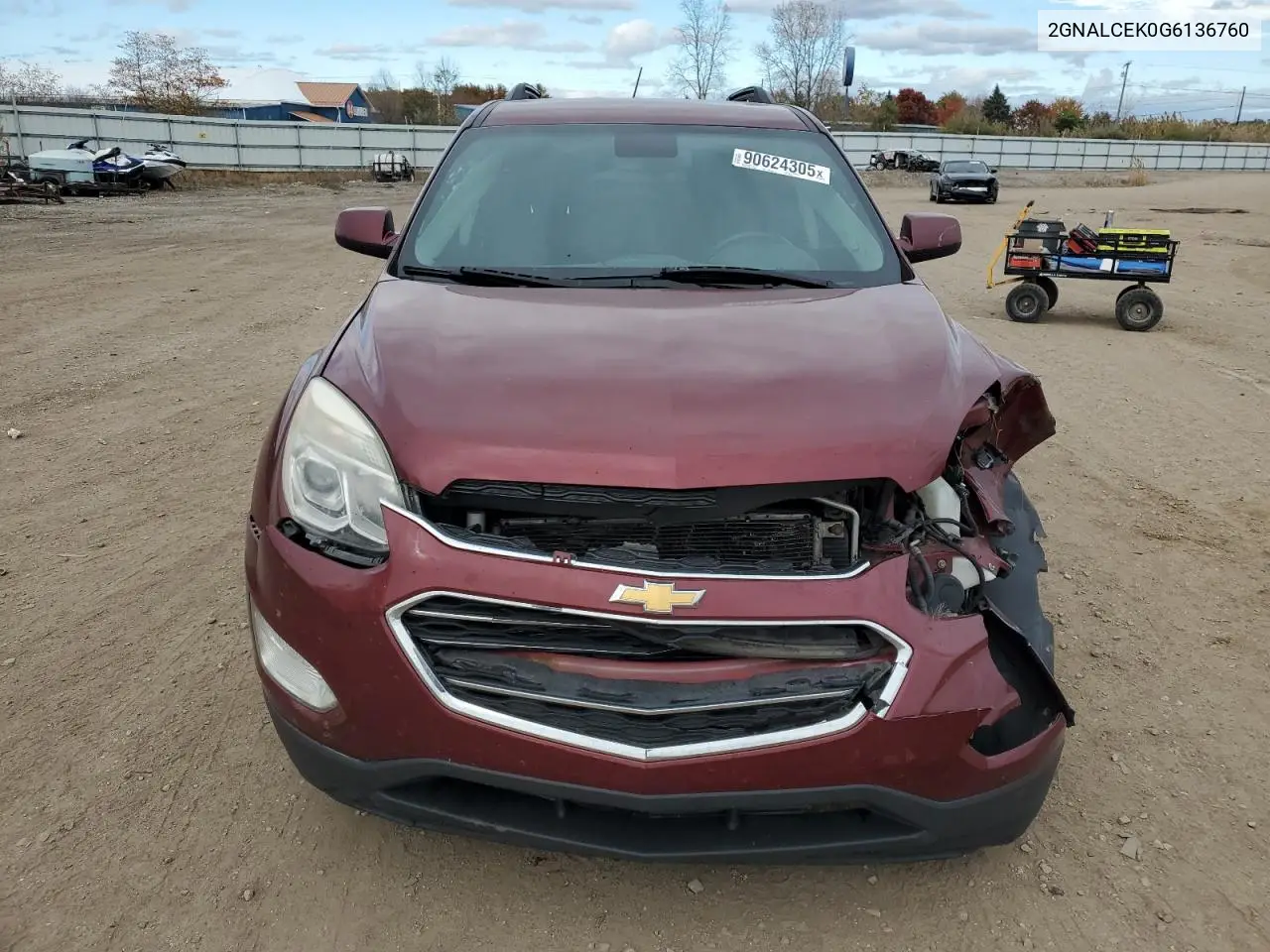 2GNALCEK0G6136760 2016 Chevrolet Equinox Lt