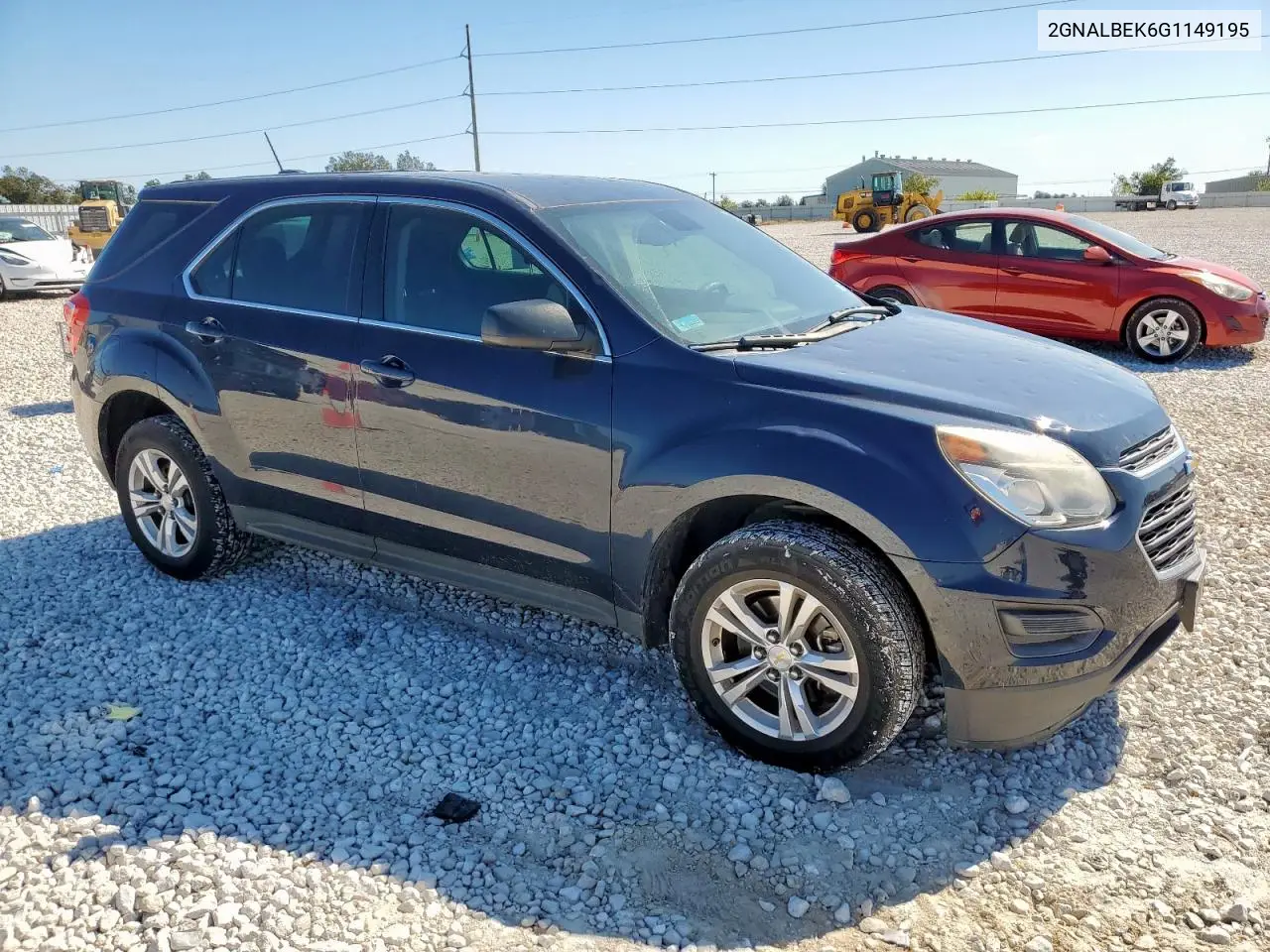 2GNALBEK6G1149195 2016 Chevrolet Equinox Ls