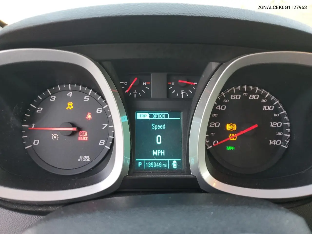 2GNALCEK6G1127963 2016 Chevrolet Equinox Lt
