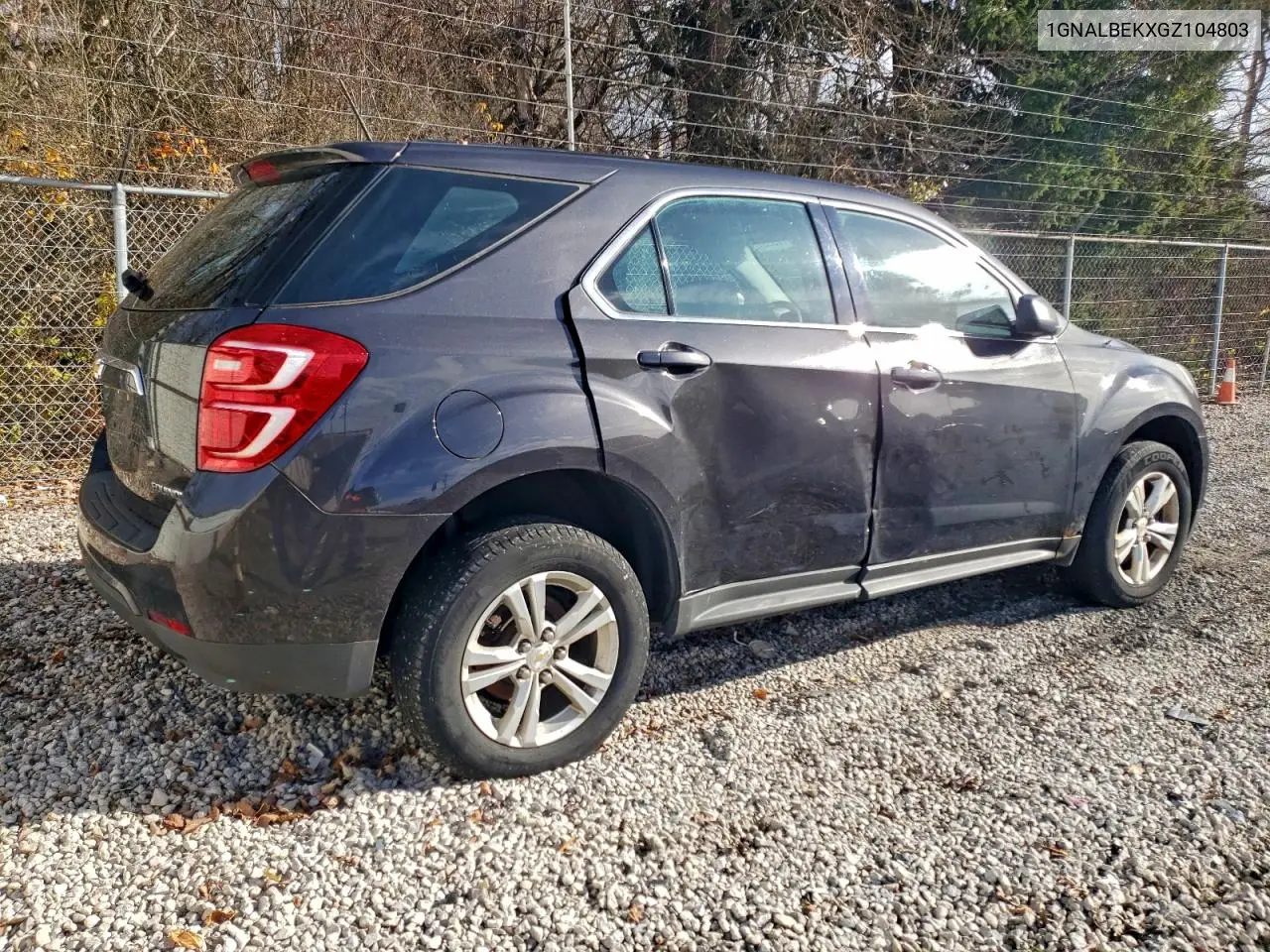 1GNALBEKXGZ104803 2016 Chevrolet Equinox Ls