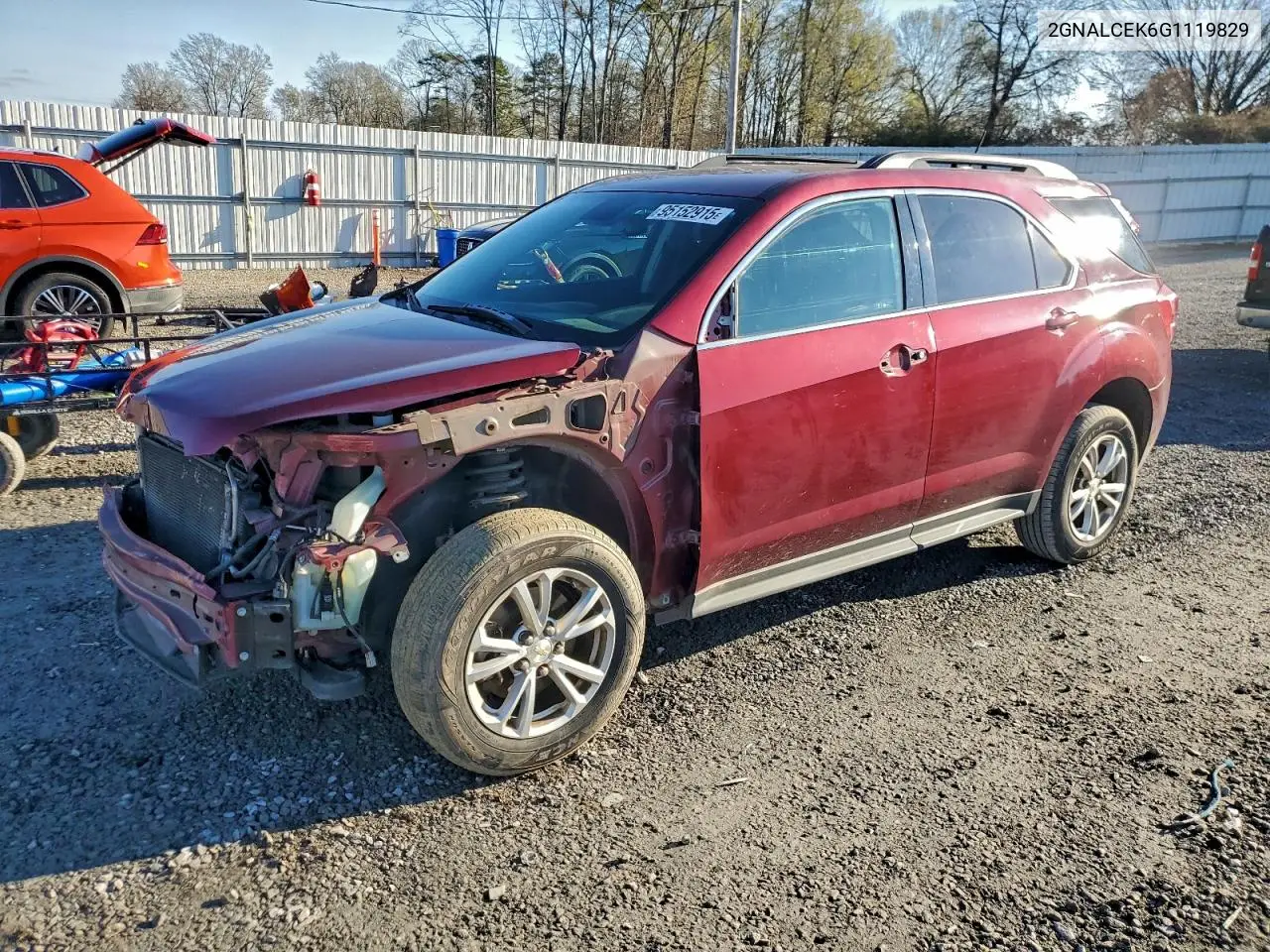 2GNALCEK6G1119829 2016 Chevrolet Equinox Lt