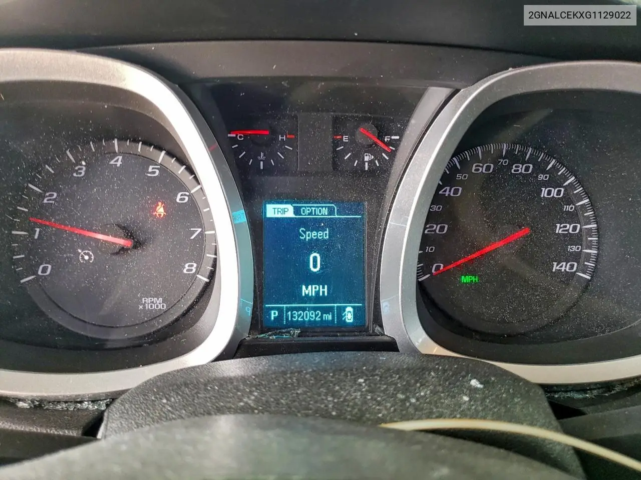 2GNALCEKXG1129022 2016 Chevrolet Equinox Lt