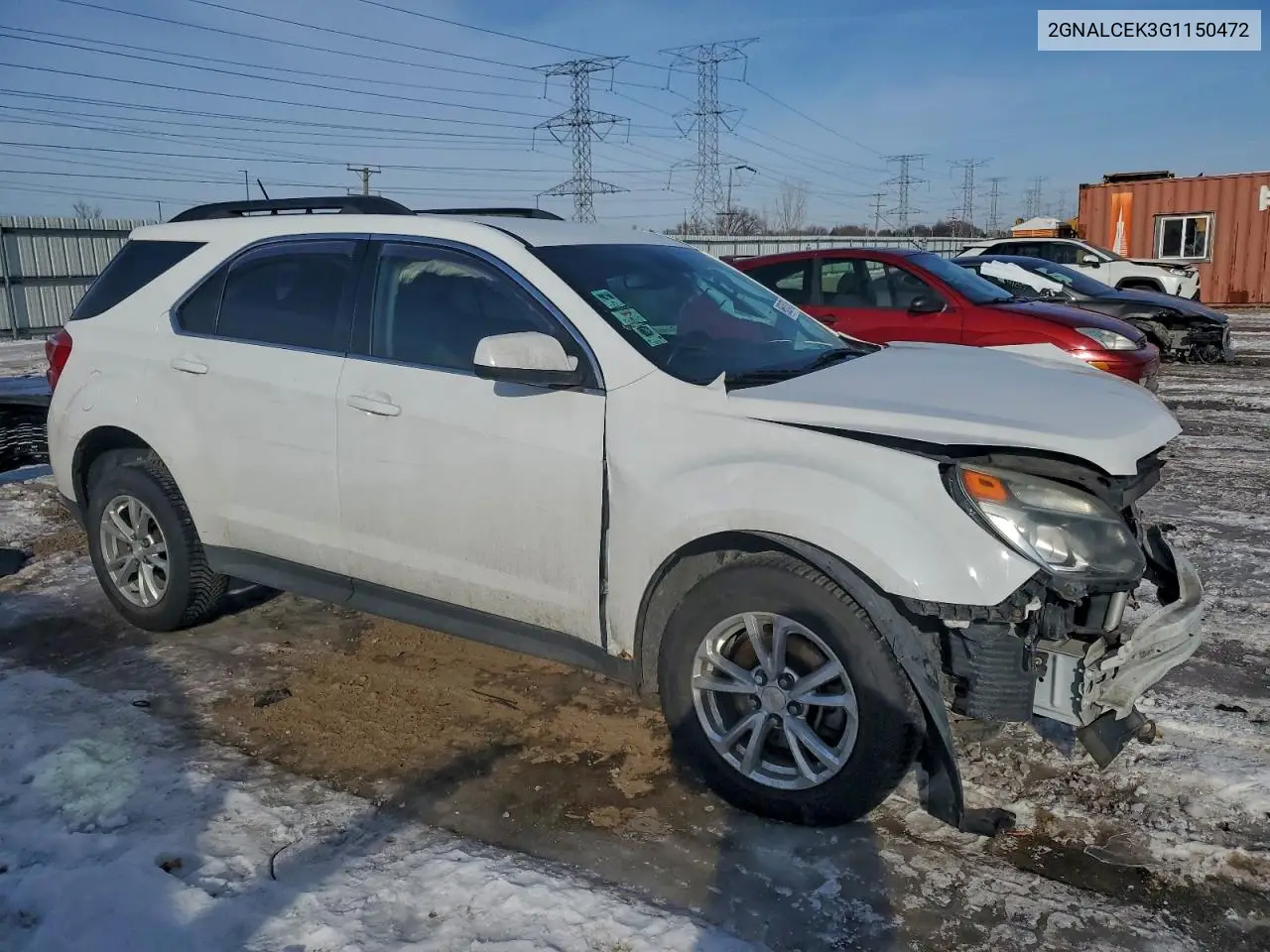 2GNALCEK3G1150472 2016 Chevrolet Equinox Lt