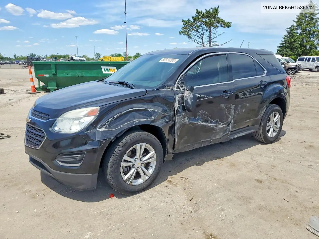 2GNALBEK6H1536542 2017 Chevrolet Equinox Ls