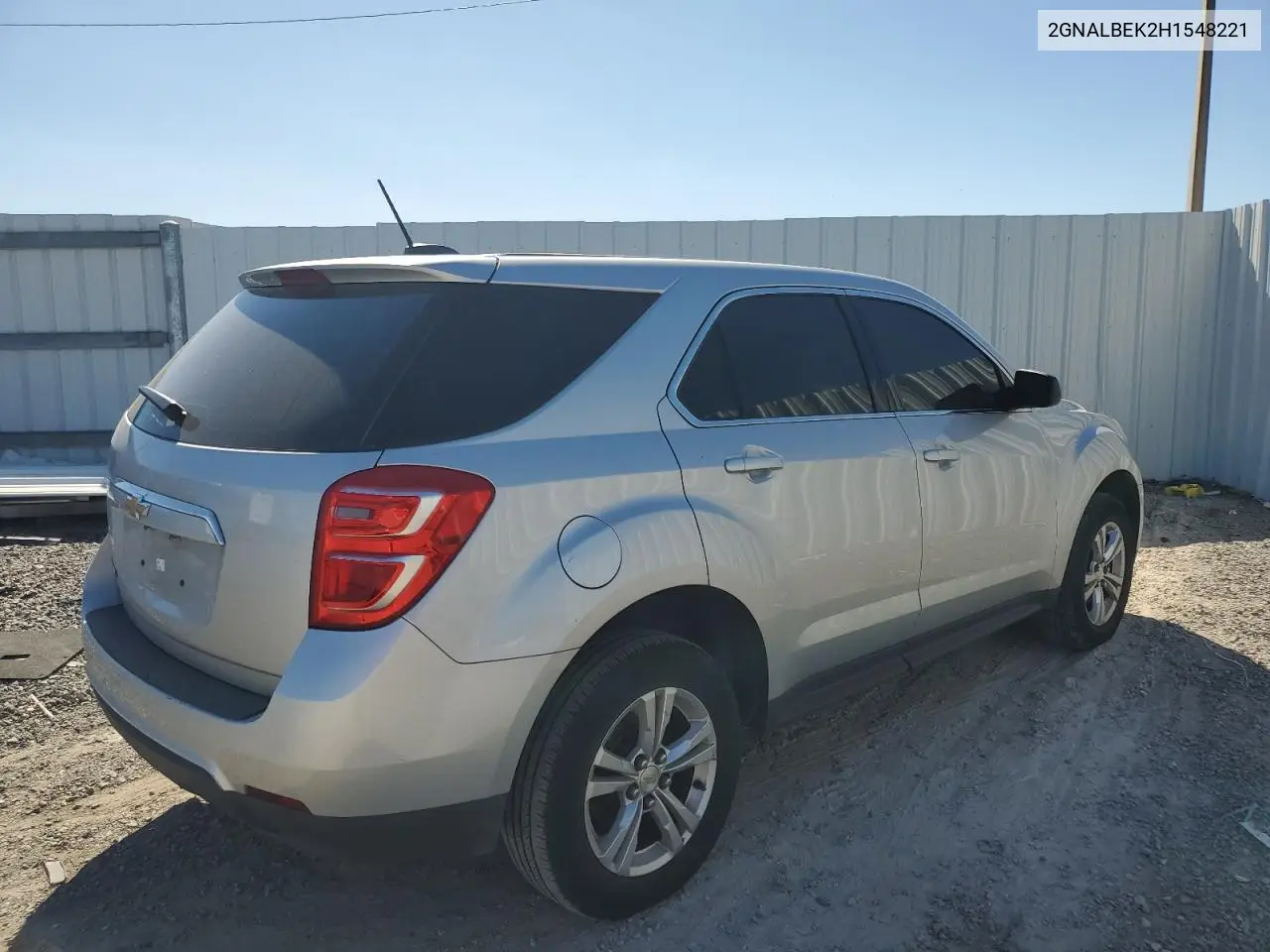 2GNALBEK2H1548221 2017 Chevrolet Equinox Ls