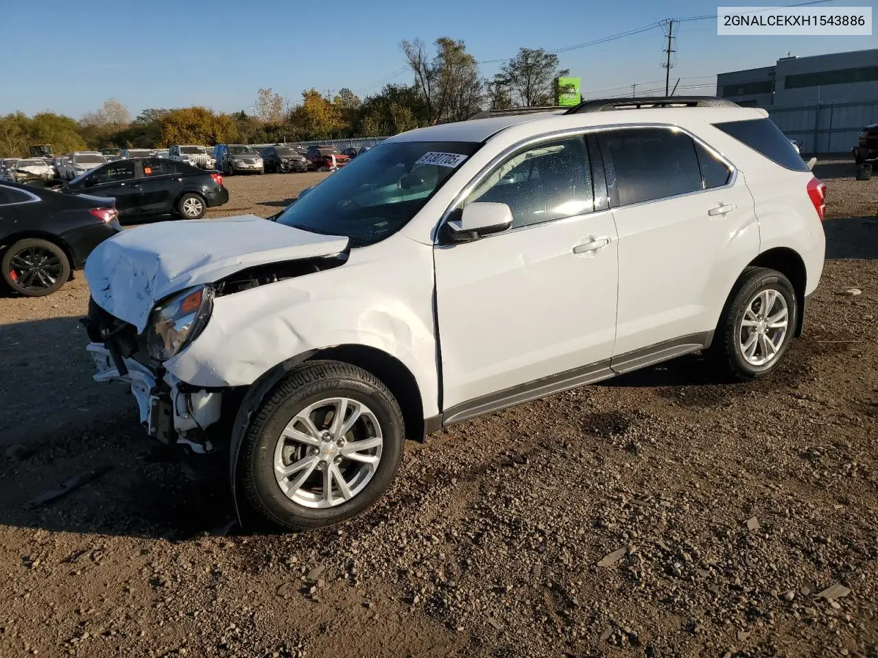 2GNALCEKXH1543886 2017 Chevrolet Equinox Lt