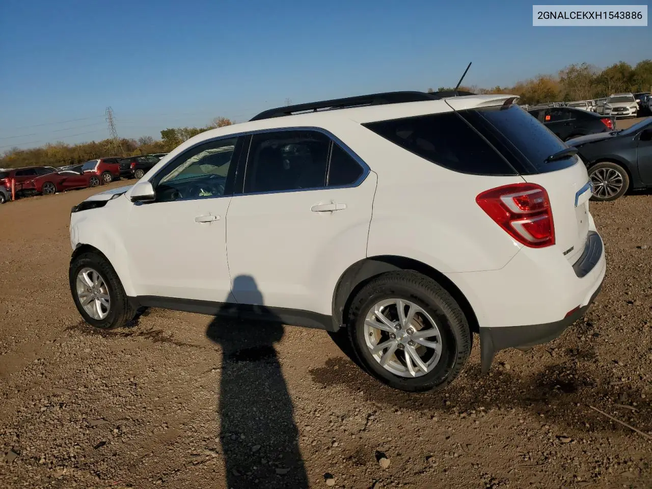 2GNALCEKXH1543886 2017 Chevrolet Equinox Lt
