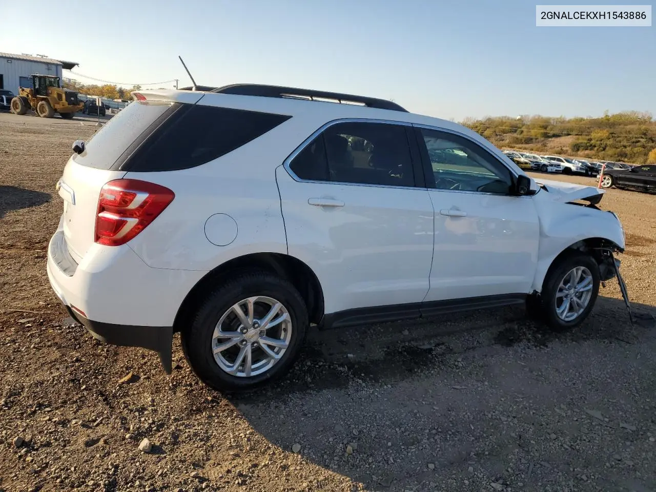 2GNALCEKXH1543886 2017 Chevrolet Equinox Lt