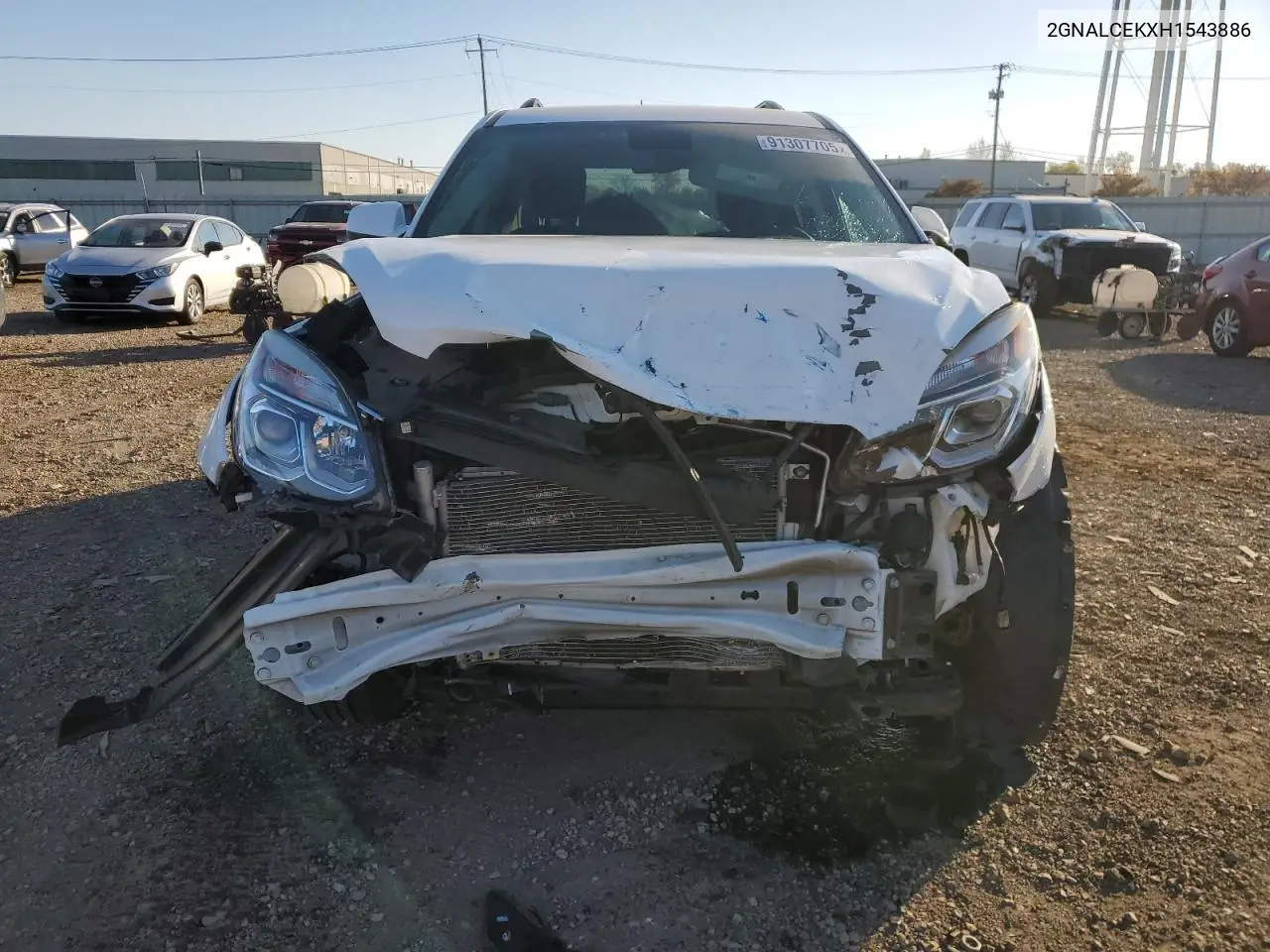2GNALCEKXH1543886 2017 Chevrolet Equinox Lt