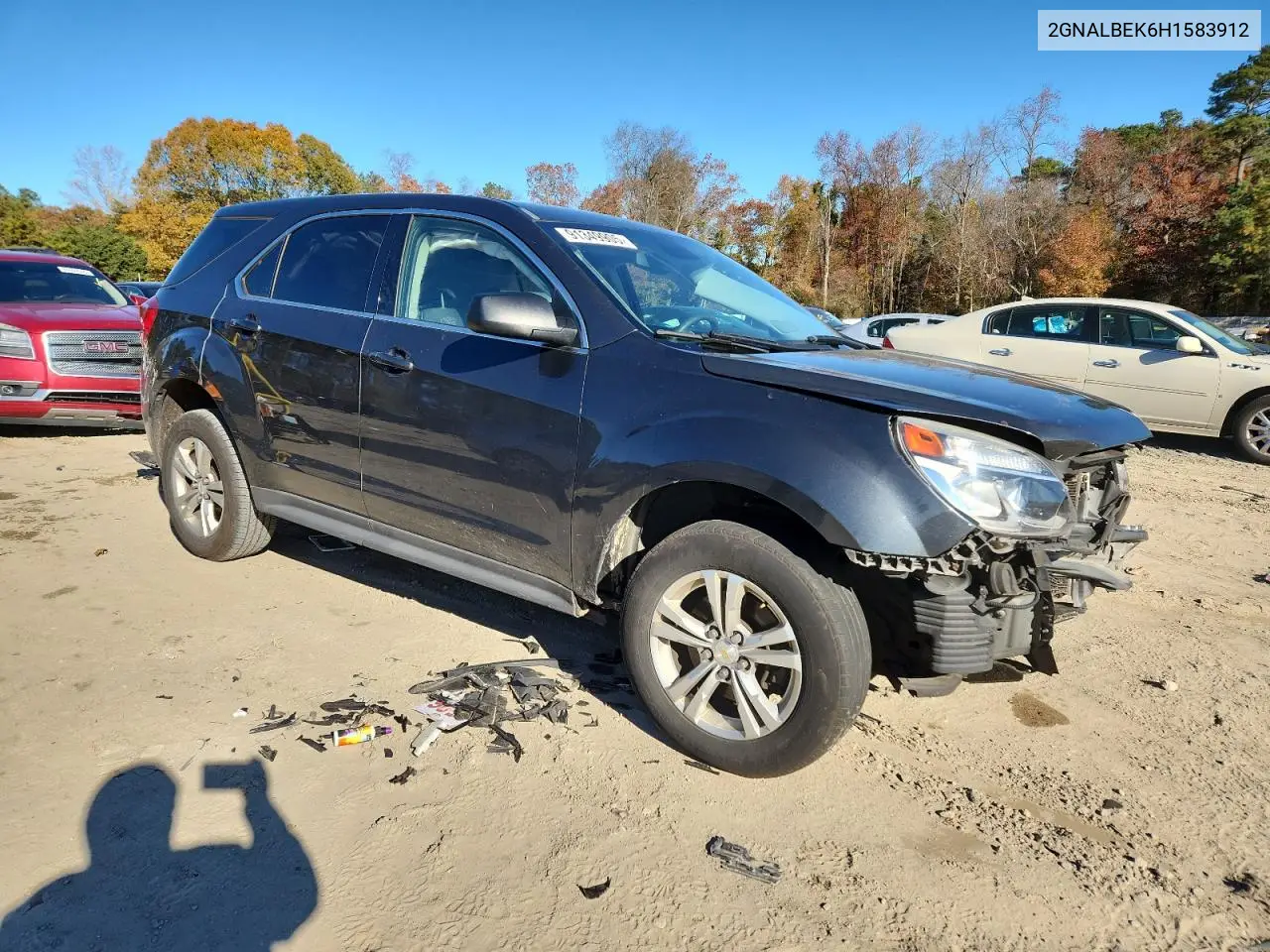 2GNALBEK6H1583912 2017 Chevrolet Equinox Ls