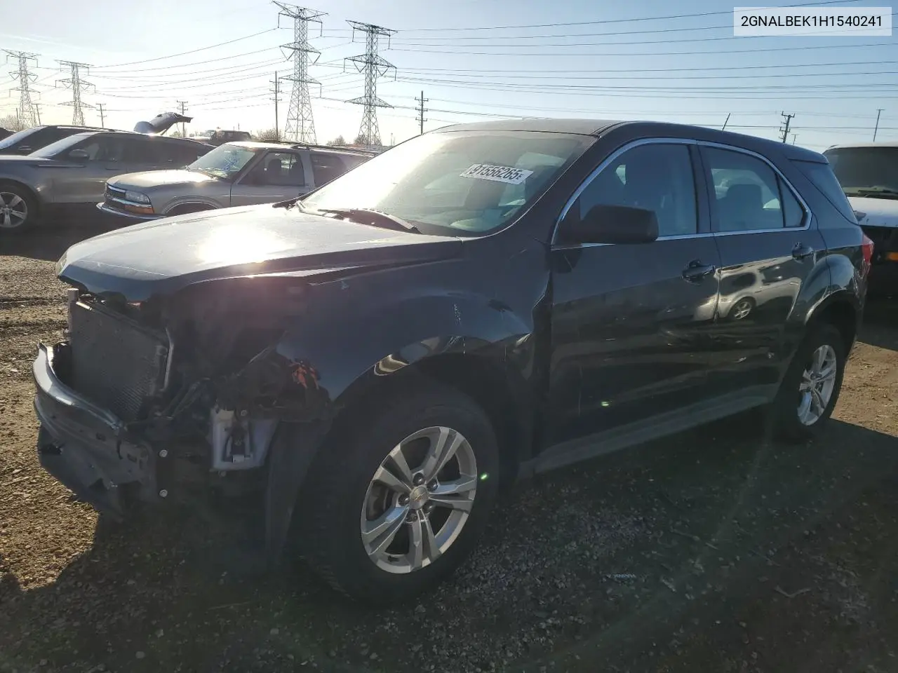 2GNALBEK1H1540241 2017 Chevrolet Equinox Ls