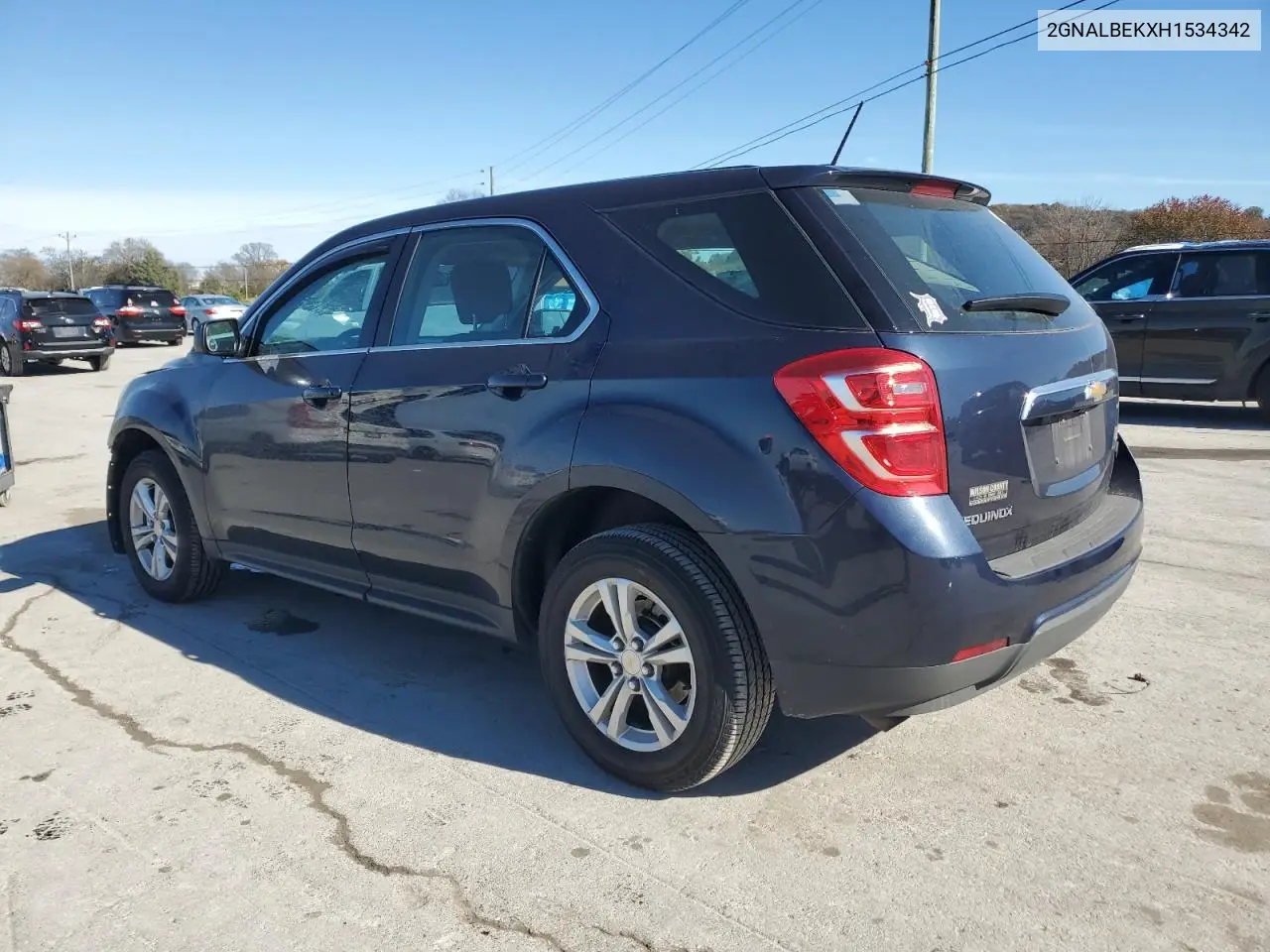 2GNALBEKXH1534342 2017 Chevrolet Equinox Ls