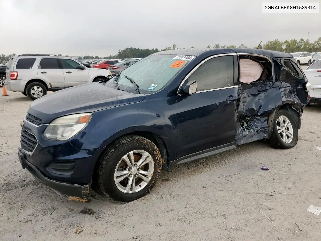 2GNALBEK8H1539314 2017 Chevrolet Equinox Ls