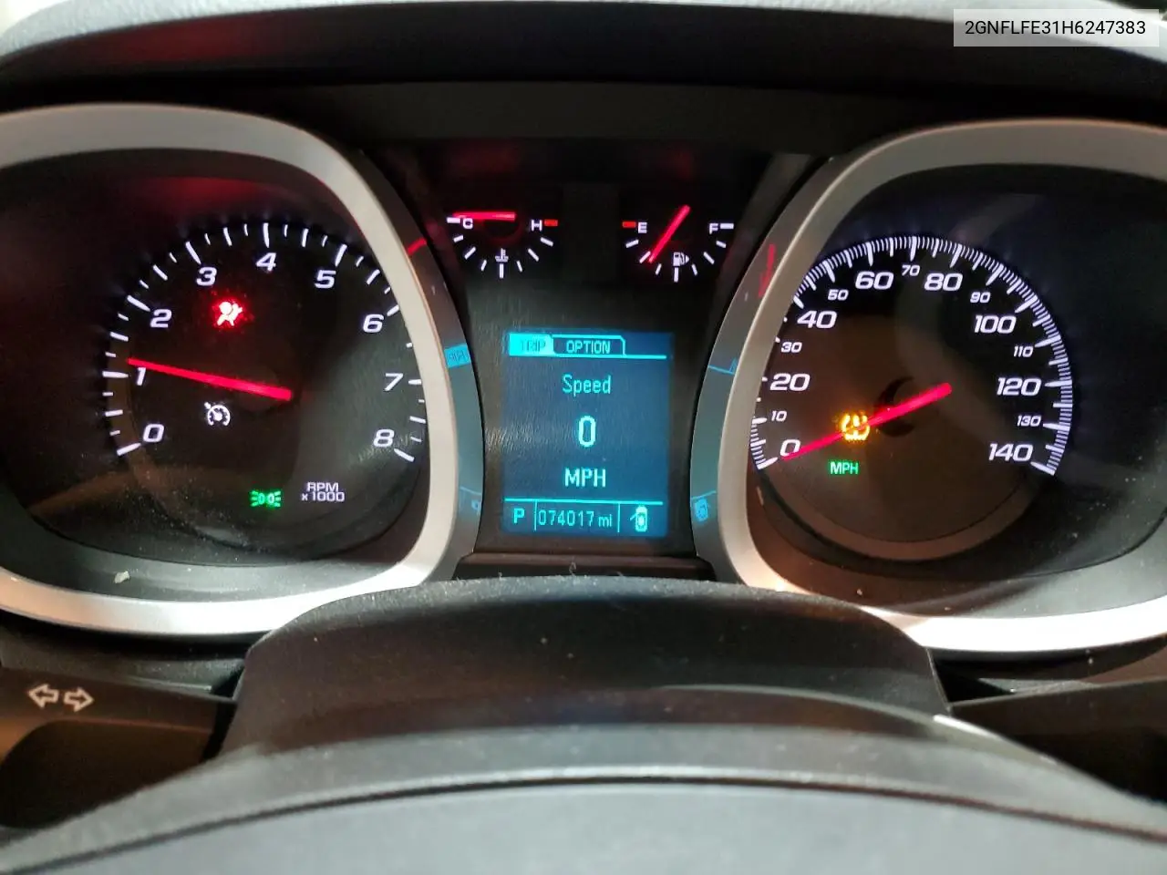 2GNFLFE31H6247383 2017 Chevrolet Equinox Lt