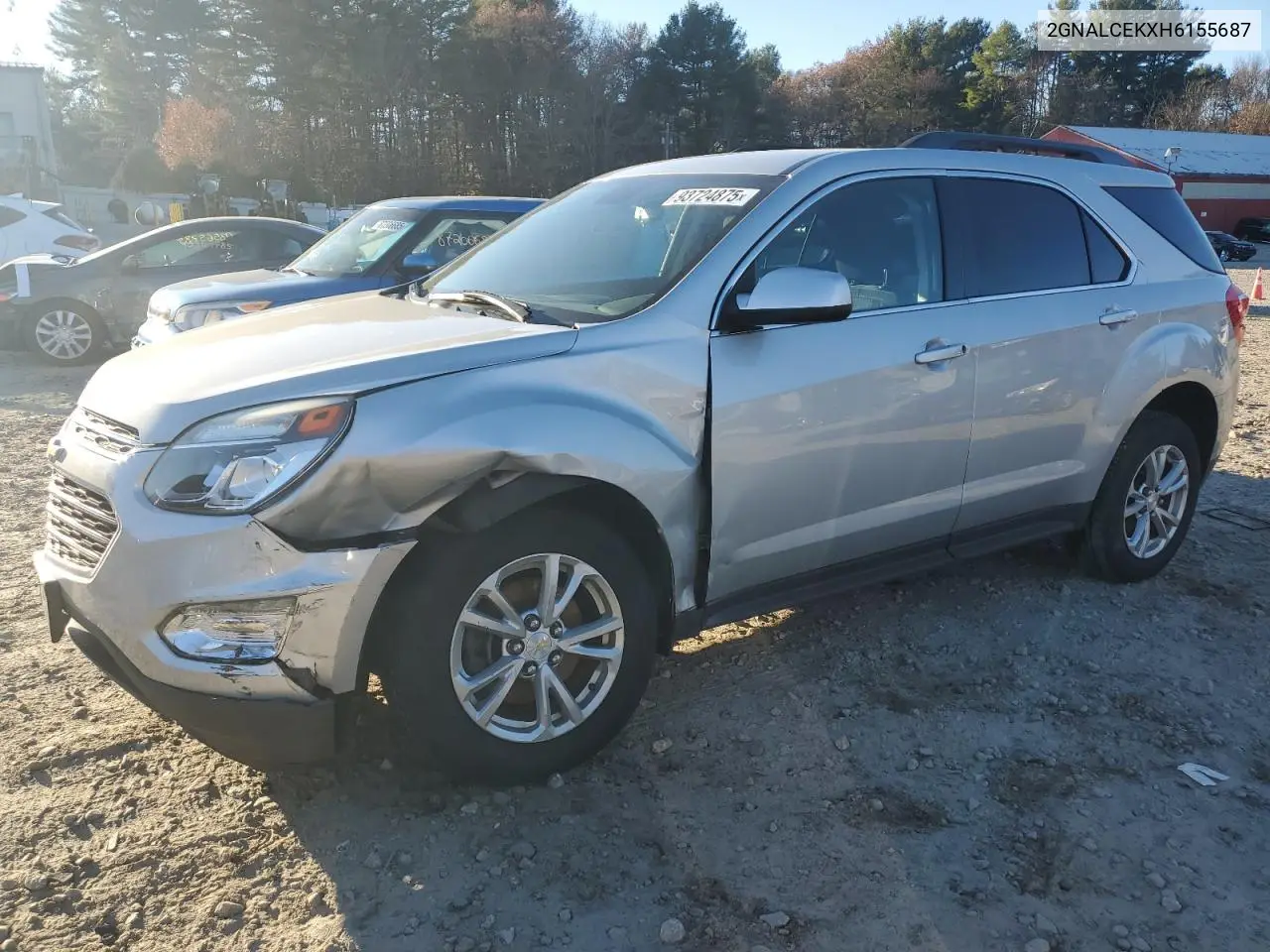 2GNALCEKXH6155687 2017 Chevrolet Equinox Lt