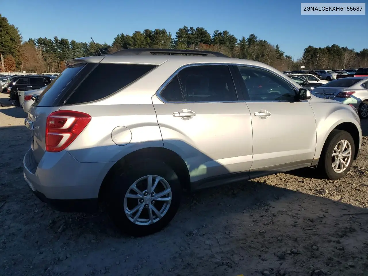 2GNALCEKXH6155687 2017 Chevrolet Equinox Lt