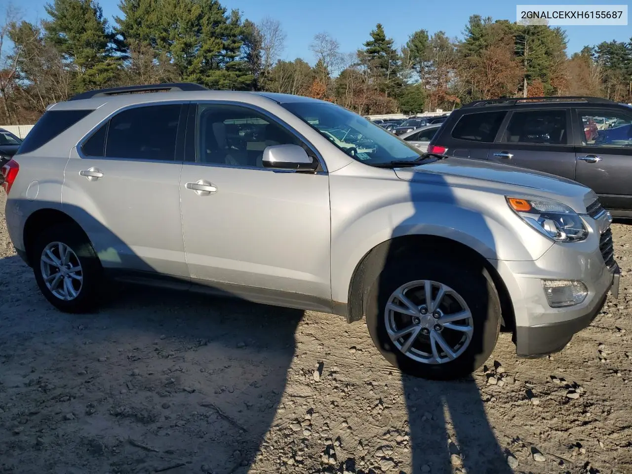 2GNALCEKXH6155687 2017 Chevrolet Equinox Lt