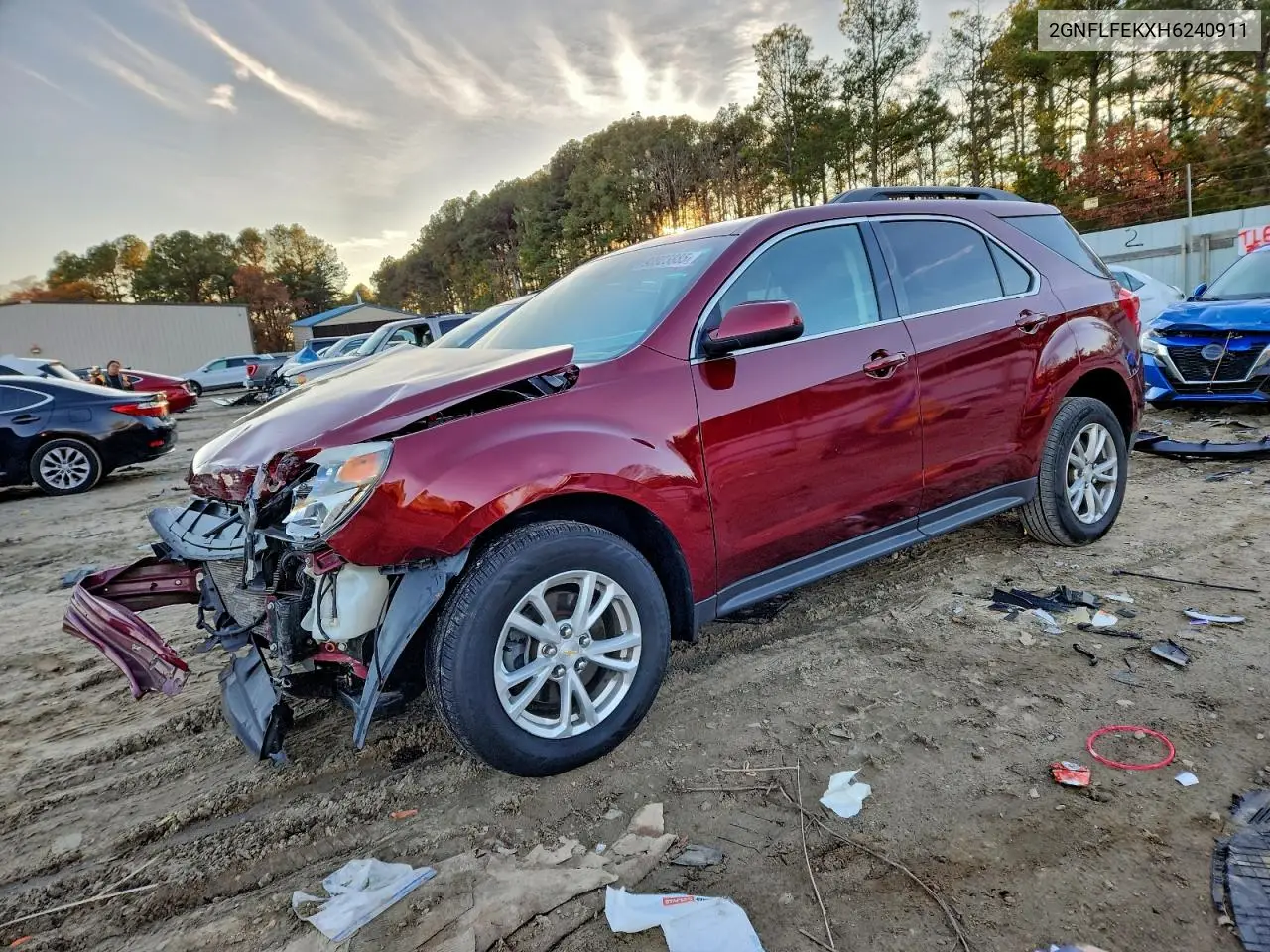 2GNFLFEKXH6240911 2017 Chevrolet Equinox Lt