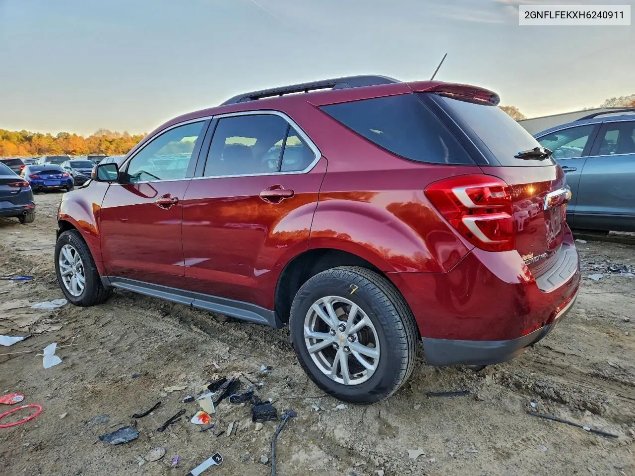 2GNFLFEKXH6240911 2017 Chevrolet Equinox Lt