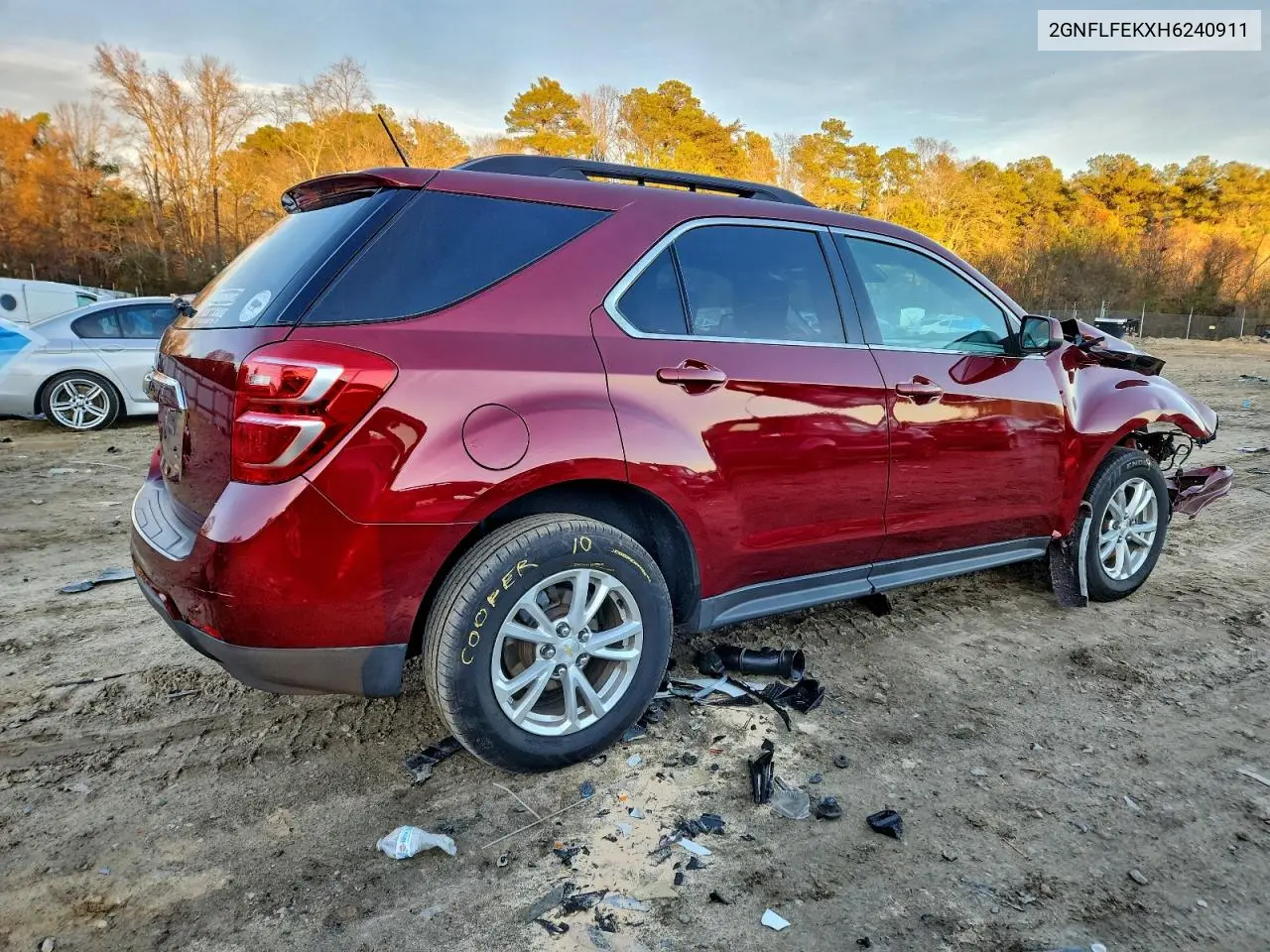 2GNFLFEKXH6240911 2017 Chevrolet Equinox Lt