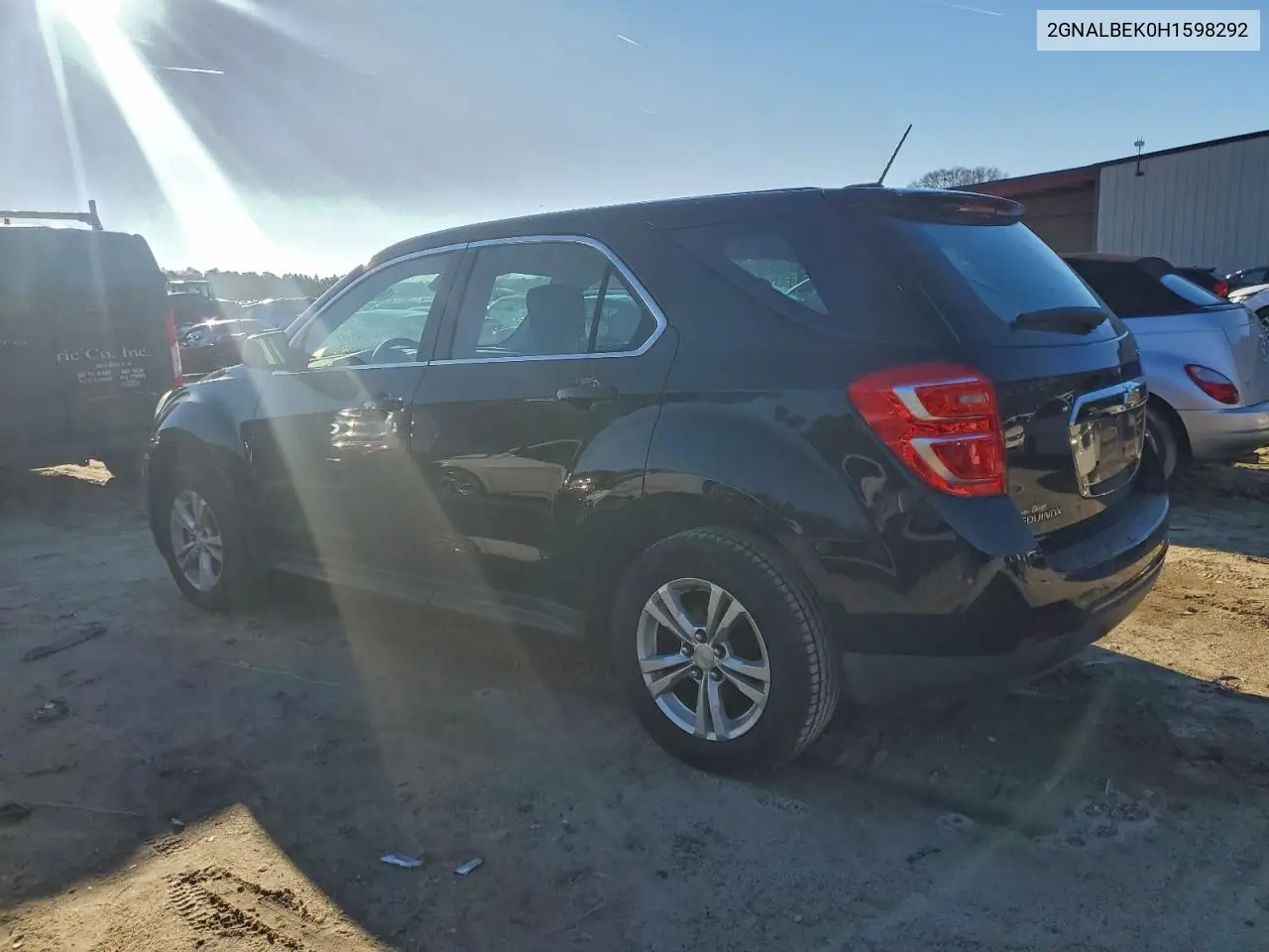 2GNALBEK0H1598292 2017 Chevrolet Equinox Ls