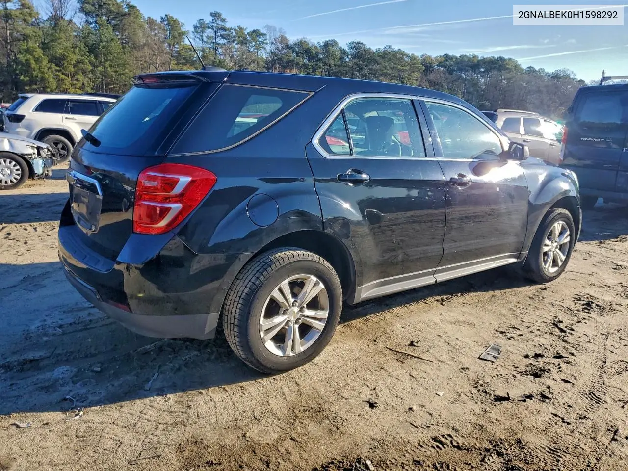 2GNALBEK0H1598292 2017 Chevrolet Equinox Ls