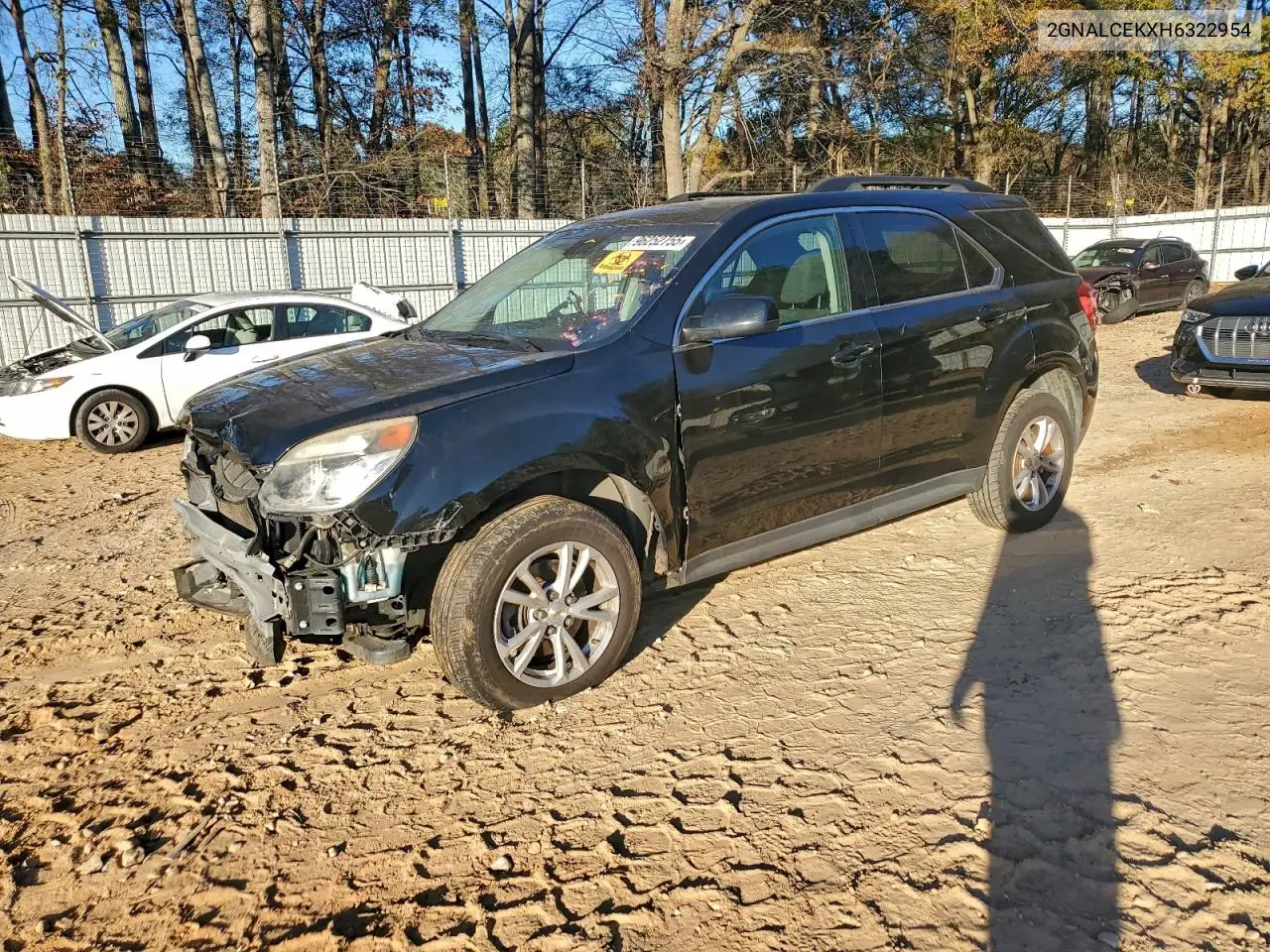 2GNALCEKXH6322954 2017 Chevrolet Equinox Lt