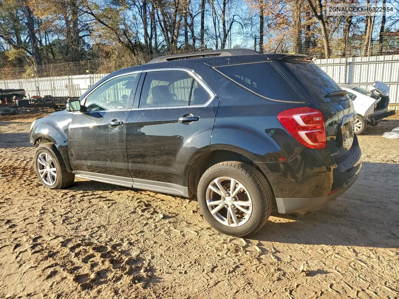 2GNALCEKXH6322954 2017 Chevrolet Equinox Lt