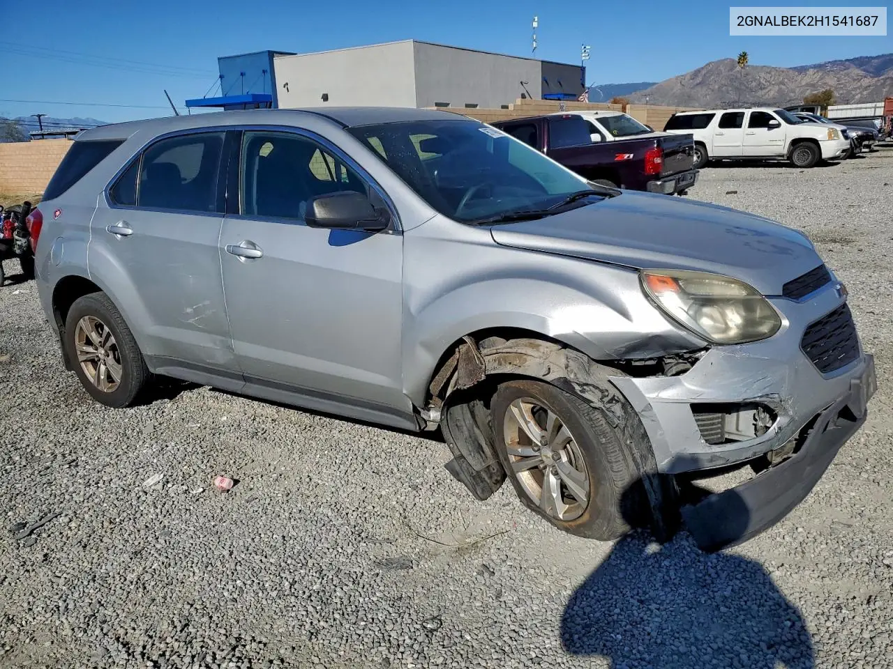 2GNALBEK2H1541687 2017 Chevrolet Equinox Ls