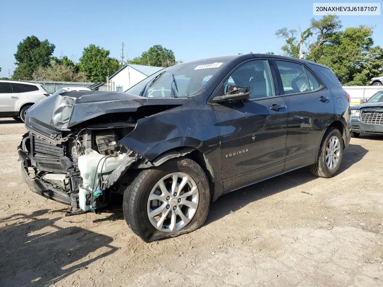 2GNAXHEV3J6187107 2018 Chevrolet Equinox Ls