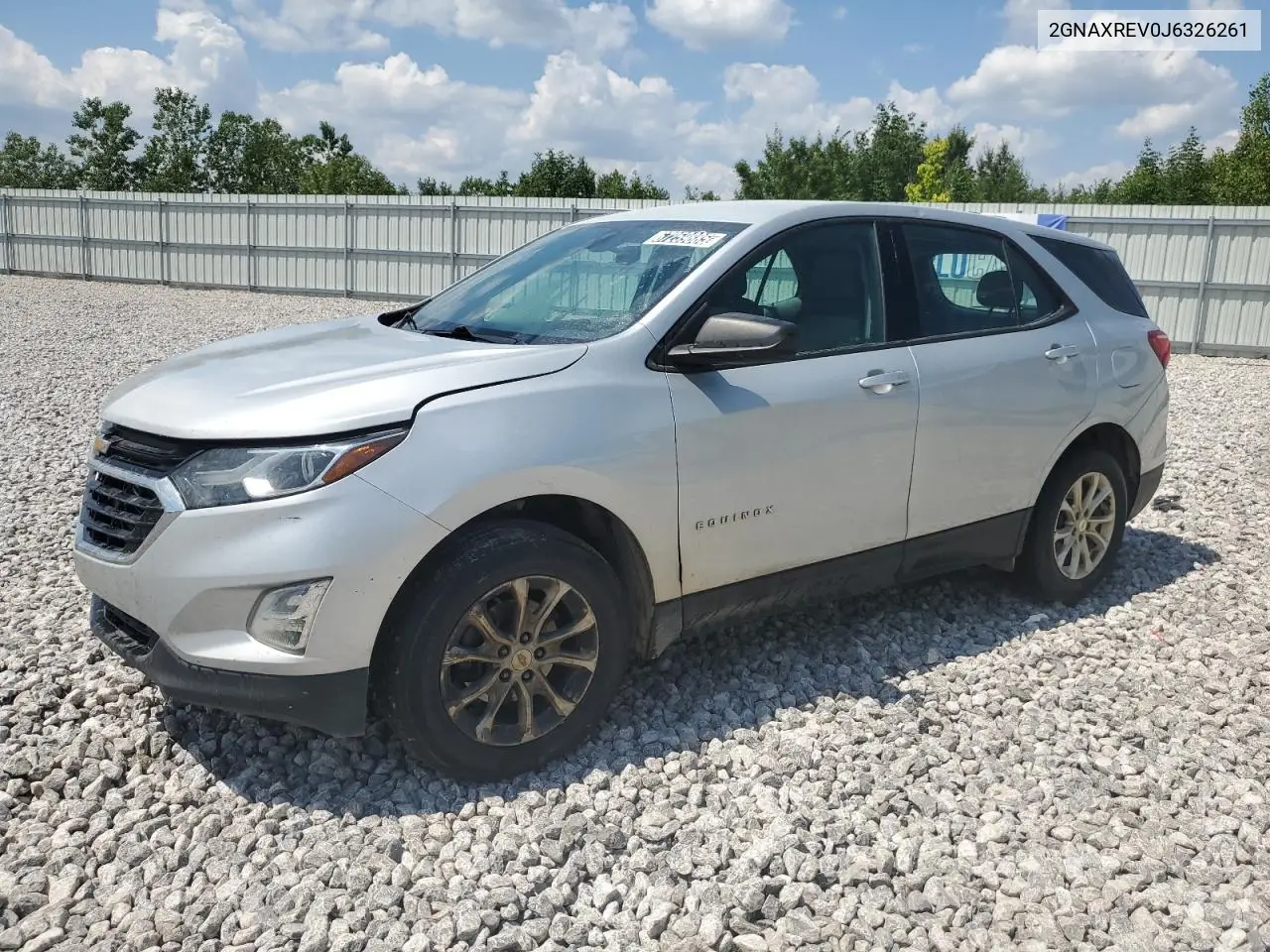 2GNAXREV0J6326261 2018 Chevrolet Equinox Ls