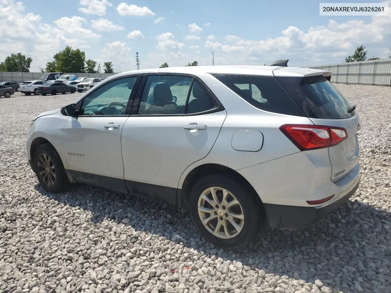 2GNAXREV0J6326261 2018 Chevrolet Equinox Ls