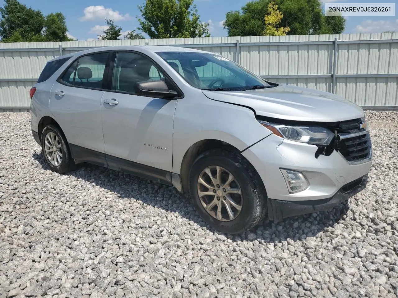2GNAXREV0J6326261 2018 Chevrolet Equinox Ls