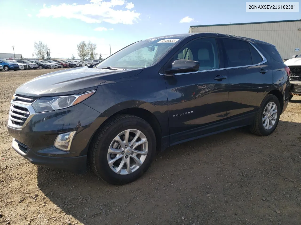 2018 Chevrolet Equinox Lt VIN: 2GNAXSEV2J6182381 Lot: 72766634