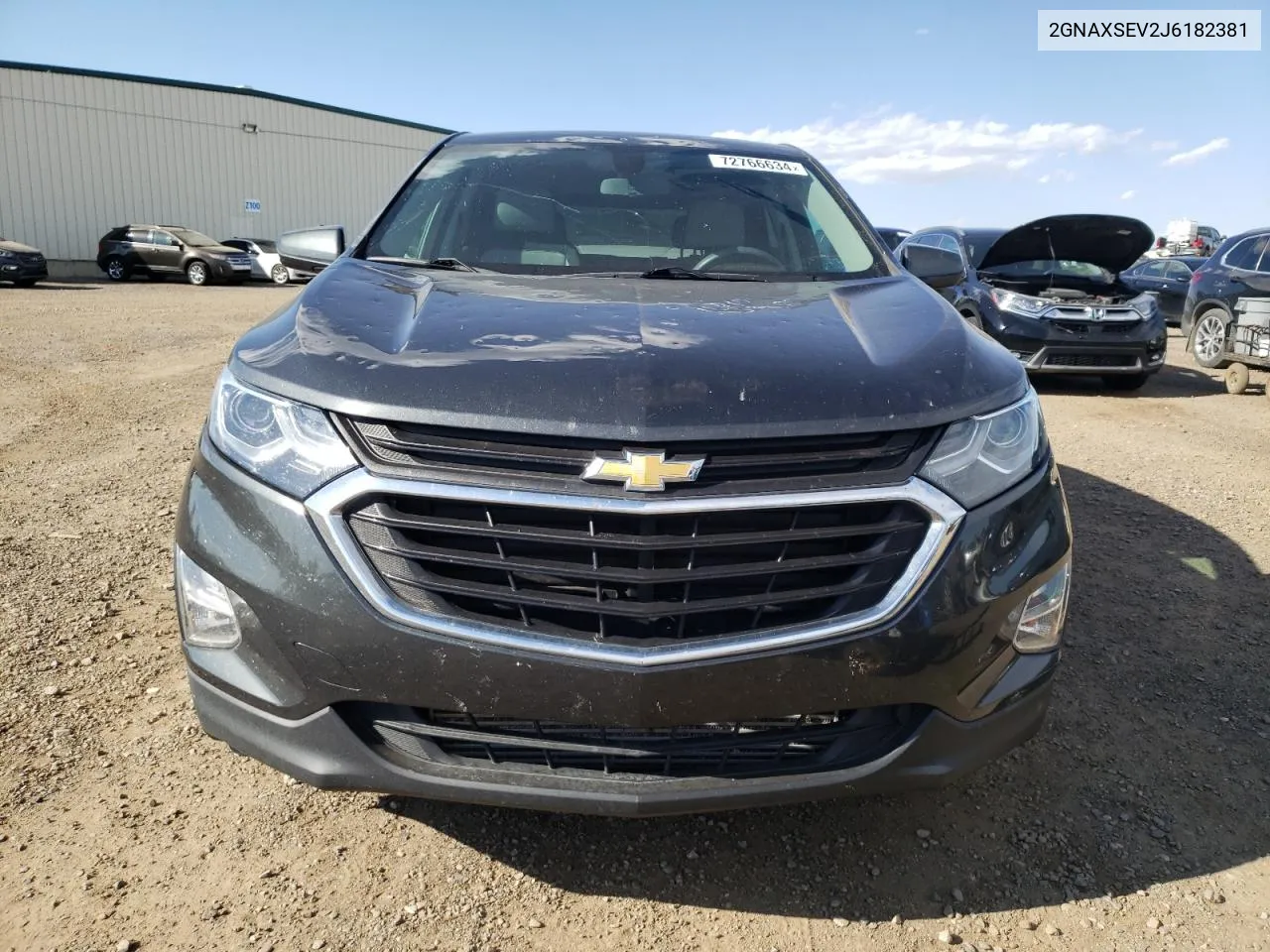 2018 Chevrolet Equinox Lt VIN: 2GNAXSEV2J6182381 Lot: 72766634