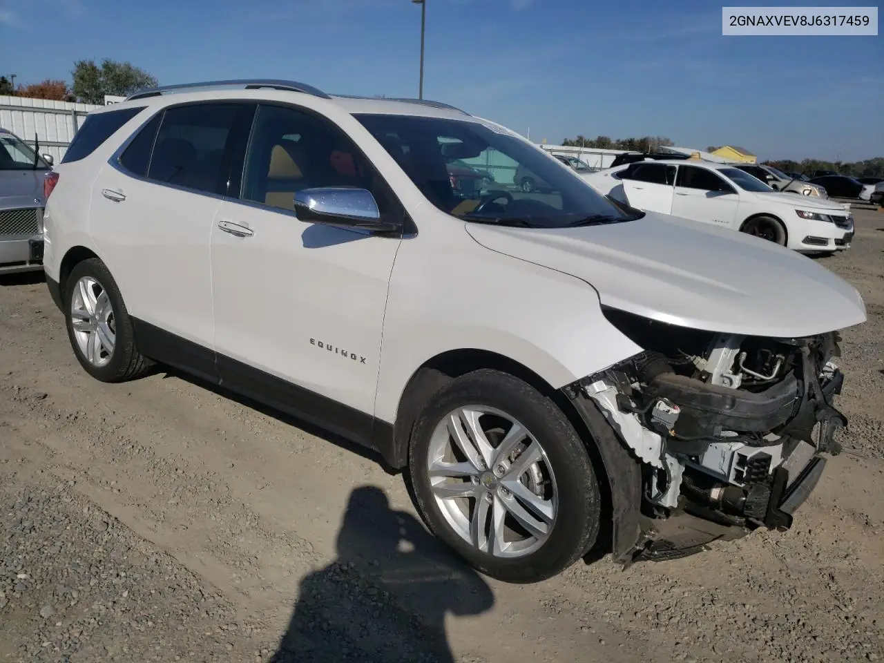 2GNAXVEV8J6317459 2018 Chevrolet Equinox Premier