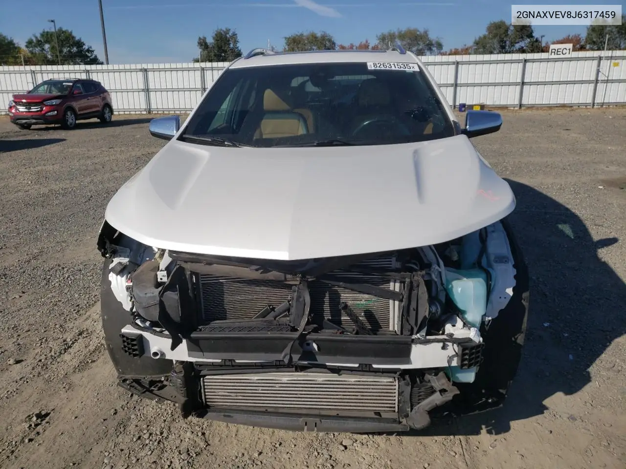 2GNAXVEV8J6317459 2018 Chevrolet Equinox Premier
