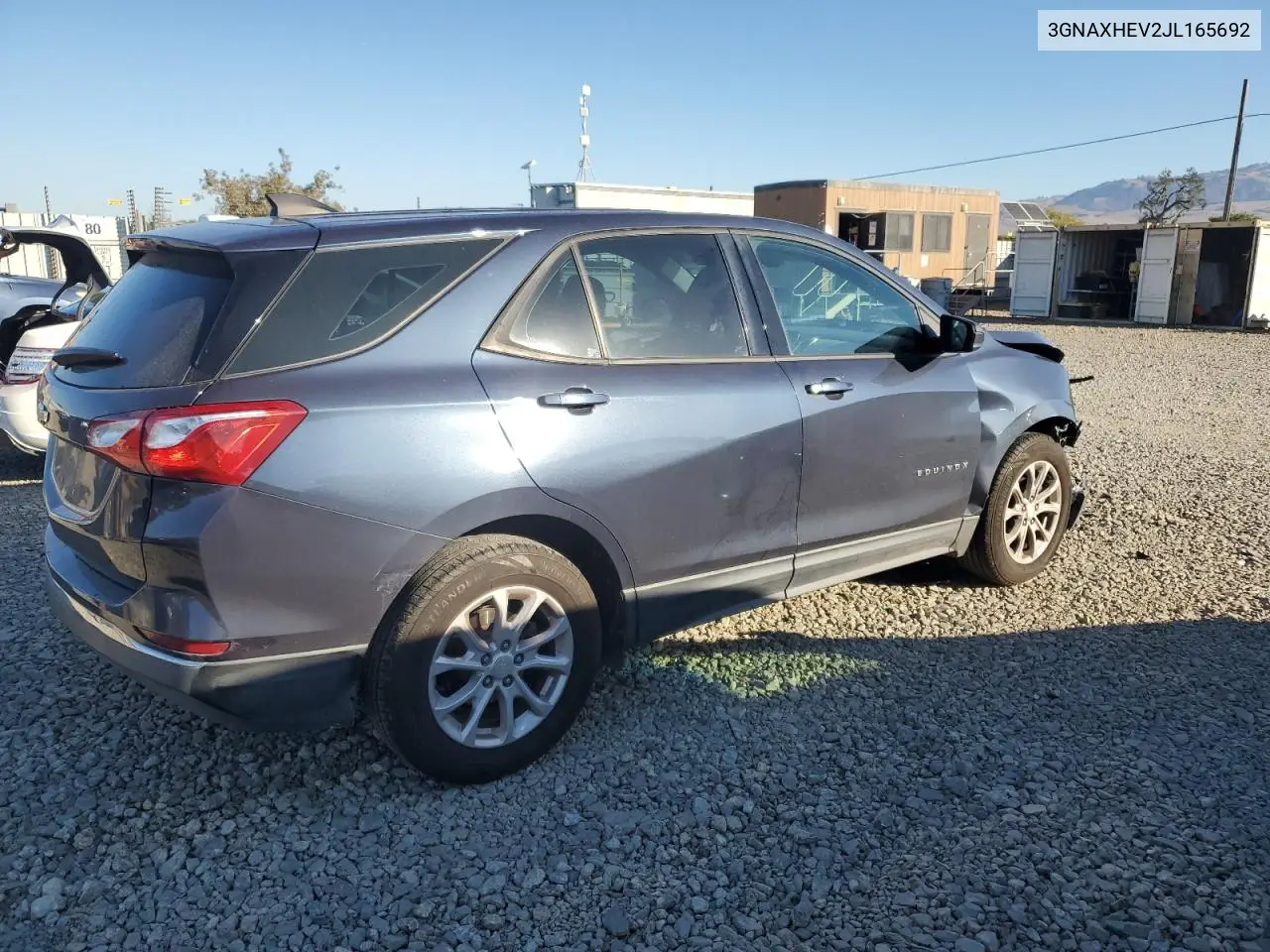 3GNAXHEV2JL165692 2018 Chevrolet Equinox Ls