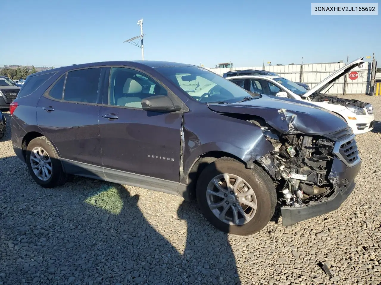 3GNAXHEV2JL165692 2018 Chevrolet Equinox Ls