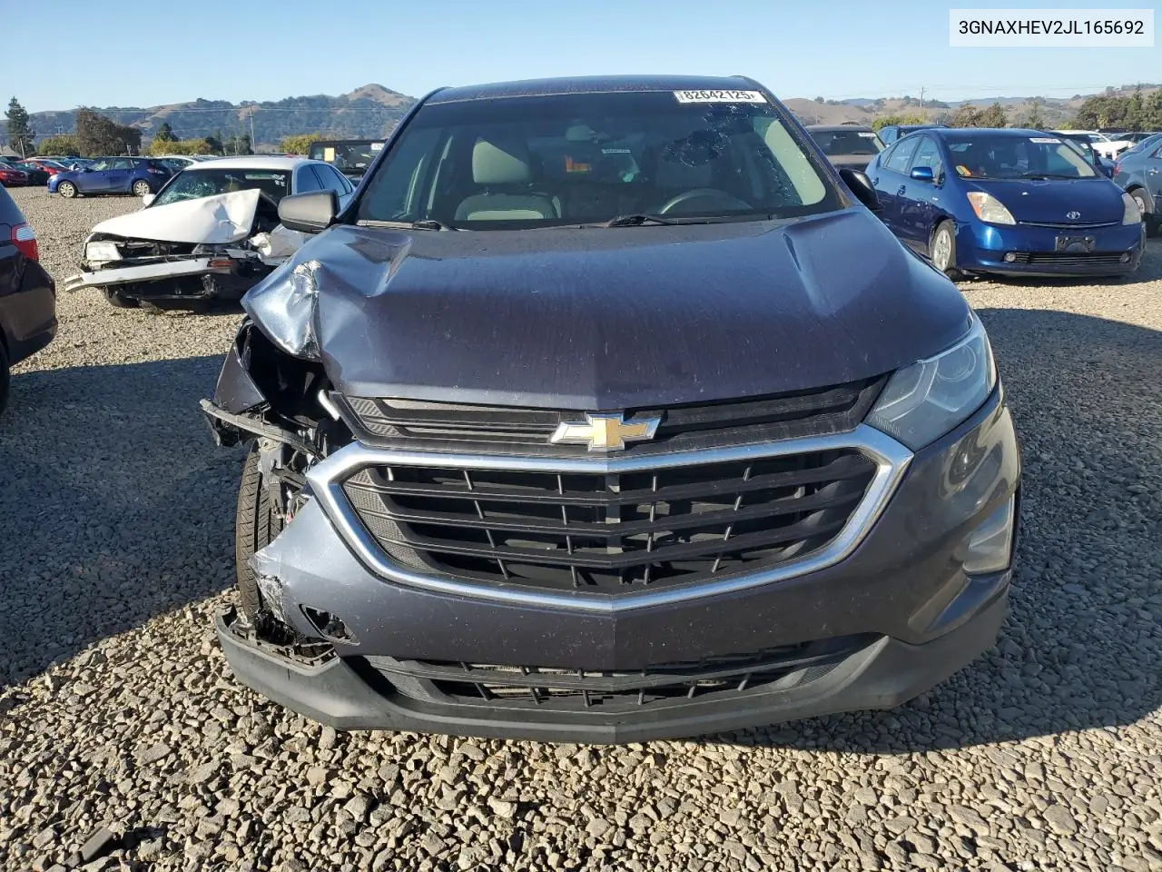 3GNAXHEV2JL165692 2018 Chevrolet Equinox Ls