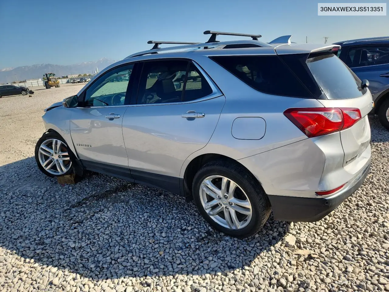 3GNAXWEX3JS513351 2018 Chevrolet Equinox Premier